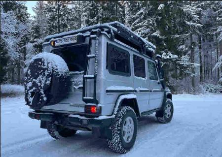 Winterreise mit Mercedes G300cdi
